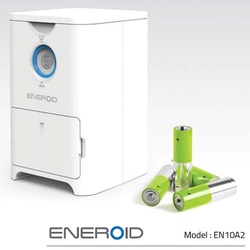 Eneroid Ladegerät für bis zu 15 AAA Micro LR3 Akkus mit automatischer Sortierfunktion von defekten Akkus oder Batterien und sehr einfacher Handhabung