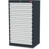 STIER Schubladenschrank mit 11 Schubladen BxTxH 700x575x1220 mm