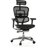HJH Office Luxus Chefsessel ERGOHUMAN GEN2 Leder/Netzstoff mit Armlehnen (höhenverstellbar)