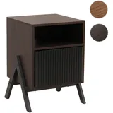 Mendler Nachtschrank HWC-O40 59 x 40 x 40 cm Braun