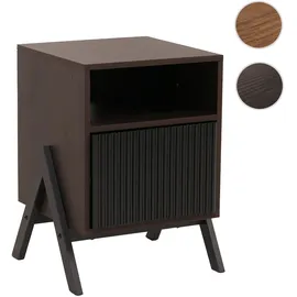 Mendler Nachtschrank HWC-O40 59 x 40 x 40 cm Braun