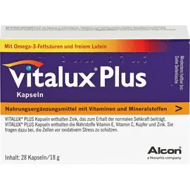 Junek Europ-Vertrieb GmbH Zweigniederlassung Vitalux Plus Lutein und Omega 3 Kapseln 84 St.
