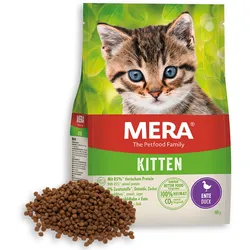 mera Cats Kitten Ente Trockenfutter für heranwachsende Kätzchen | Für dein gesundes und glückliches Kätzchen | Kätzchenfutter | Ohne Getreide 2 kg