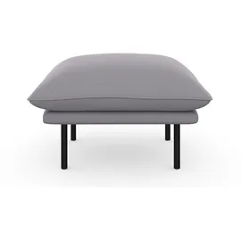 Andas Polsterhocker »Stine« Besonderes Design durch Kissenoptik und Keder, by Morten Georgsen grau