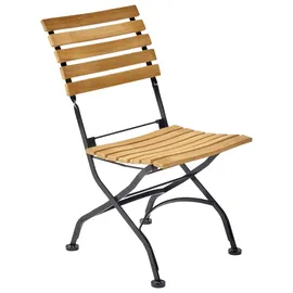 AMBIA GARDEN Gartenstuhl WIMBLEDON 46 x 86,5 x 59 cm schwarz