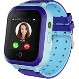 4G-Smartwatch für Mädchen und Jungen, Smartwatch für Kinder, IP67 wasserdichte WLAN-Smartwatch, Telefon mit GPS-Tracker, Videoanruf, SOS für Kinder zwischen 3-14 Jahren, Geburtstagsgeschenk, Blau