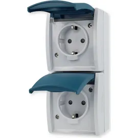 Busch-Jaeger Schuko-Steckdose 2-fach Ocean 2 St.