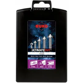 Ruko Kegelsenker-Satz 4S HSSE-Co 5 DIN 335 90° 5-teilig