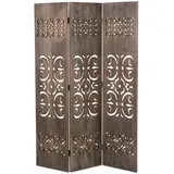 Homestyle4u Paravent 3 teilig Holz 120x170x2 cm, Wohnzimmer, Raumteiler & Paravents, Paravents