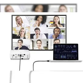 Renkforce DisplayPort / HDMI Adapterkabel DisplayPort Stecker, HDMI-A Stecker 2.00 m Schwarz RF-4600632 DisplayPort-Kabel