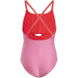 adidas Colorblock-Bademode für Mädchen mit X-Rücken, rose, 7-8 Years - 7-8 Jahre