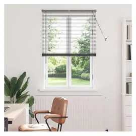 vidaXL Balkenjalousie 175 x 90 cm Dunkelgrau