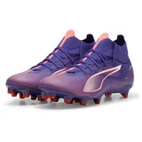 Puma Ultra 5 Match+ FG/AG WN's Soccer Shoe, Lapis Lazuli White-Sunset Glow, 41 EU