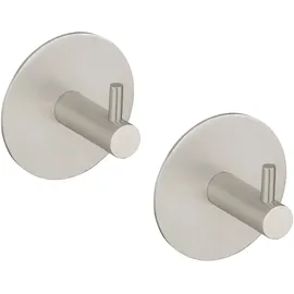 Schöner Wohnen SCHÖNER WOHNEN-KOLLEKTION, Haken, Wandhaken, Badhaken aus rostfreiem Edelstahl, in matt für Handtücher und Bad-Utensilien einfache Montage ohne Bohren