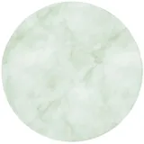 OnlyWow Badematte Grün - Marmor - Fließende Adern, Höhe 10 mm, Polyester, Rund, Badezimmerteppich, Badteppich, Rutschfest, Badvorleger, Waschbar grün Rund | 70 cm x 70 cm x 10 mm