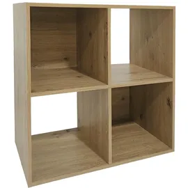 Hti-Living Bücherregal 6060 1-tlg. 4 Regalfächer 60 x 60 x 180 cm Braun