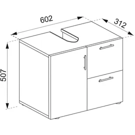 VCM Waschbeckenunterschrank Flandu Schublade