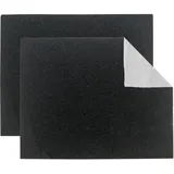 Relaxdays Dunstabzugshaube Filter 2er Set 47x57 cm schwarz/weiß