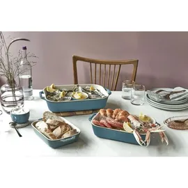 Staub Ceramique Ofenformenset, 3-tlg, rechteckig, Antik-Türkis,