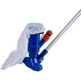 Poolsauger Pool Bodensauger Set Poolsauger Vakuumsauger Pool Reinigungsset Tragbares mit Teleskop 1.3m Aluminiumstange und Auffangsack geeignet für Schwimmbäder Aquarien und Badewannen