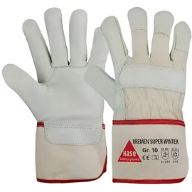 Hase Safety Gloves Hase Winterhandschuhe Bremen-Super-Winter Größe 12, Rindnarbenleder