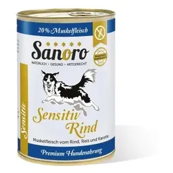 Sanoro Sensitiv Rind mit BIO-Gemüse - 12x400g