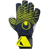 Uhlsport Prediction Soft Flex Frame Torwarthandschuhe mit Fingerschutz marine/weiß/fluo gelb 5