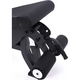 Atletica B6-Decline Hantelbank | Studio Qualität | 43 kg schwer | Negativ verstellbar | Beinablage | Material Mesh