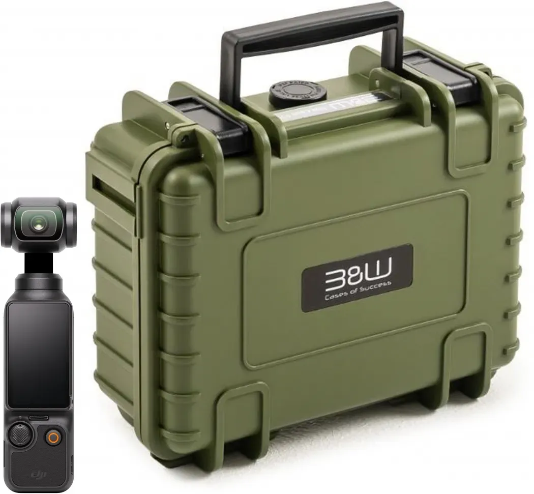 DJI Osmo Pocket 3 + B&W Case Typ 500 braun/grün| Dealpreis