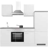 Flex-Well Küche »Kopenhagen«, wahlw. mit E-Geräten, Breite 220 cm, weiß