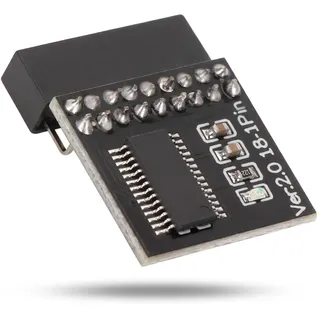 TPM2.0-Modul TPM LPC 18Pin-Verschlüsselungs-Sicherheitsmodul mit Infineon SLB 9665 für Asrock-Motherboards, Kompatibel mit Windows 10 11