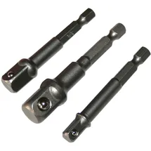 ChiliTec Bohrmaschine Adaptersatz Stecknuss Adapter Stecknusshalter 1/4, 3/8, 1/2