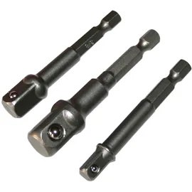 ChiliTec Bohrmaschine Adaptersatz Stecknuss Adapter Stecknusshalter 1/4, 3/8, 1/2
