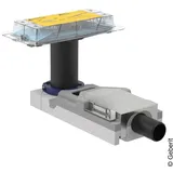 Geberit Rohbauset für CleanLine Duschrinnen für Estrichhöhe am Einlauf 65-90mm 154152001