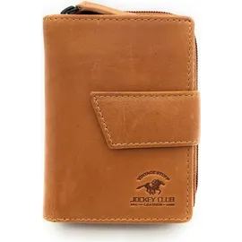 Jockey Club Geldbörse Damen Portemonnaie gewachst cognac
