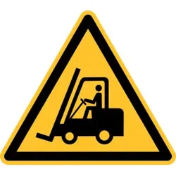 Eichner Warnschild Warnung vor Flurförderfahrze 31,5 cm Alu