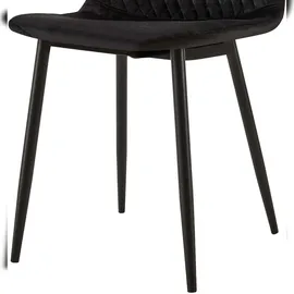 CLP Stuhl Giverny Samt, schwarz