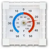 HIT Trading Fensterthermometer FENSTERTHERMOMETER Außenthermometer Zimmerthermometer 09, Fenster Thermometer weiß