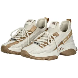 Steve Madden "STEVE MADDEN Sneaker Textil", Damen, Gr. 38, weiß (weiß, beige), Textil, Schuhe Sneaker