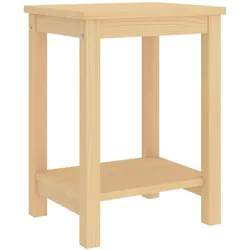 vidaXL Nachttisch Natur 35x30x47 cm Massivholz Kiefer