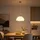 GLOBO LED Pendelleuchte 1-flg. 120 cm oval Silber