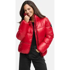 Marikoo Winterjacke "Hazalee", Damen, Gr. M, deep rot, Obermaterial: 100% Polyester. Futter: 100% Polyester. Wattierung: 100% Polyester. Ärmelfutter: 100% Polyester, Jacken Winterjacke, mit leicht gläzendem Obermaterial und hohem Kragen