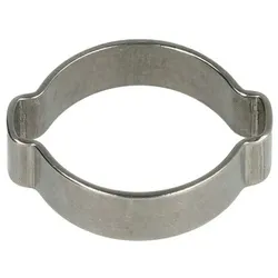 2-Ohr-Schlauchklemmen 4mm Edelstahl rostfrei
