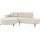 WFL GROUP Ecksofa Hana Loft 3-Sitzer Links Boucle Creme 241/80/168 cm,
