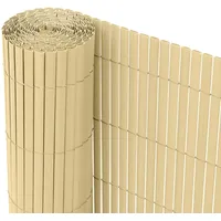 Ribelli® PVC Sichtschutzmatte Sichtschutzzaun Sichtschutz Zaun Balkon Windschutz (100 x 300 cm, Bambus)