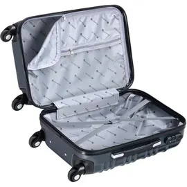 Juskys Rom Koffer-Set 4-tlg. grau/anthrazit