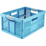 KEEEPER Klappbox eco lea 48,5 x 35 x 23,5 cm 24-tlg. blau