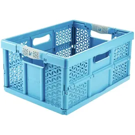 KEEEPER Klappbox eco lea 48,5 x 35 x 23,5 cm 24-tlg. blau