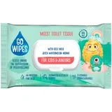GOWIPES Feuchtes Toilettenpapier für Kinder und Jugendliche/ 44 Stück/pH-neutral/dermatologisch getestet/biologisch abbaubar/Flip-Top/natürliche Inhaltsstoffe/hypoallergen