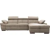 exxpo - sofa fashion Ecksofa EXXPO - SOFA FASHION "Salerno, Funktionssofa, Breite 280cm, hoher Sitzkomfort, L-Form", beige (sahara), B:280cm H:77cm T:170cm, Microfaser-Primabelle (100% Polyester);NaturLEDER;Kunstleder;Lederfaserstoff;Luxus-Microfaser Lederoptik, Sofas,